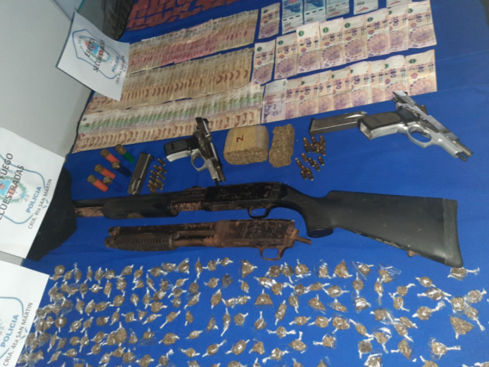 San Martín: detienen un sujeto con 5.800 de dosis cocaína que tenía listas para vender