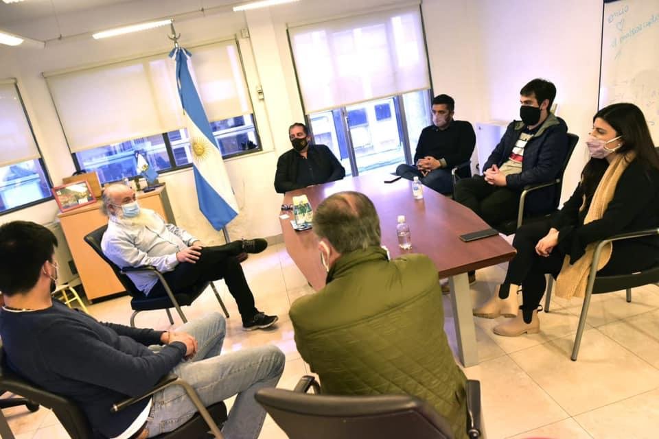 Agustín Balladares junto con representantes de industriales bonaerenses mantuvieron un encuentro con Emilio Pérsico