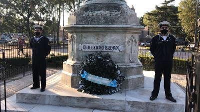 Homenaje al Almirante Brown en el 244° aniversario de su nacimiento