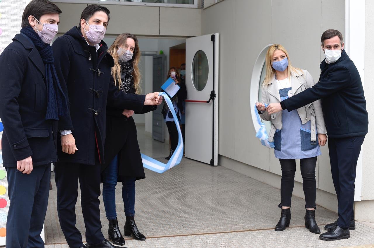 Agustina Vila inauguró un Jardín de Infantes en Pilar junto a Trotta, Thea y Achaval
