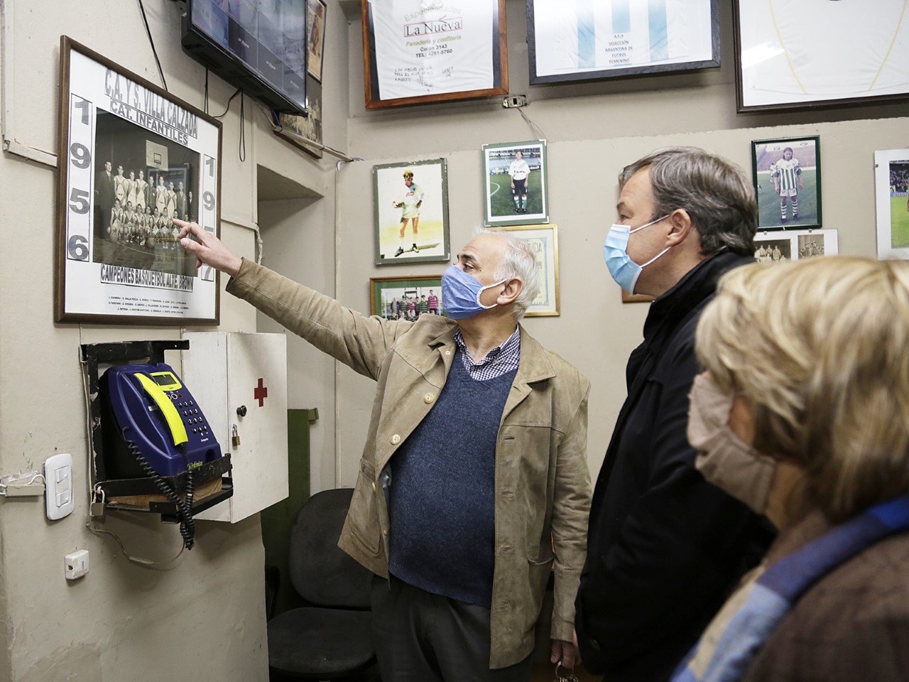Cascallares recorrió las mejoras en las instalaciones del Club Calzada