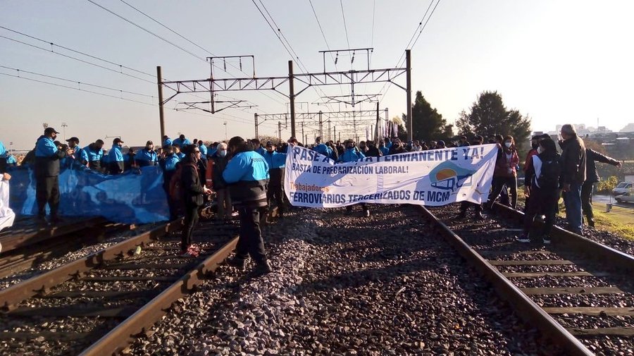 Corte en Avellaneda: tercerizados ferroviarios reclaman el pase a planta