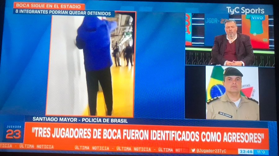 Policía de Minas Gerais justificó uso de gases en la zona de vestuario contra Boca