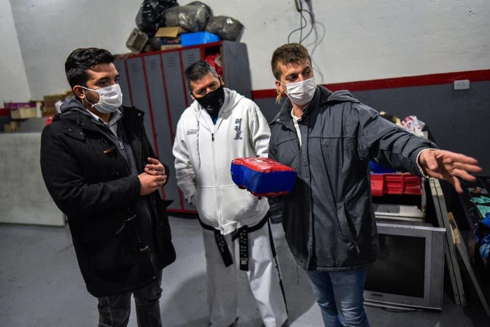 El dirigente Agustín Balladares visitó el Club Juventud Unida, y los centros culturales «Como el Árbol» y «Papas Fritas»