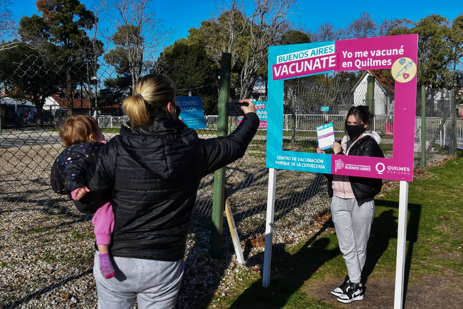El Parque de la Cervecería de Quilmes hoy fue todo para la vacunación de los adolescentes