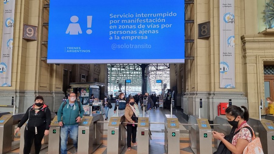 Se levantó la protesta que impedía la partida y el ingreso de trenes de la Línea Roca a Constitución