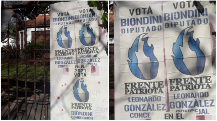 Monte Grande: desde el Frente de Izquierda acusan al espacio de Biondini de vandalizar un mural «que reivindicaba la lucha de las mujeres»