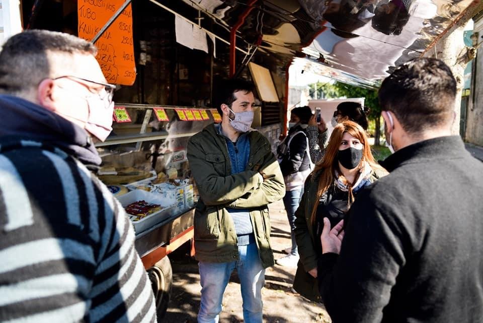 Alsina, Caraza, Barrio Obrero, Villa Jardín, Chingolo y Lanús Oeste: Balladares recorrió barrios e instituciones