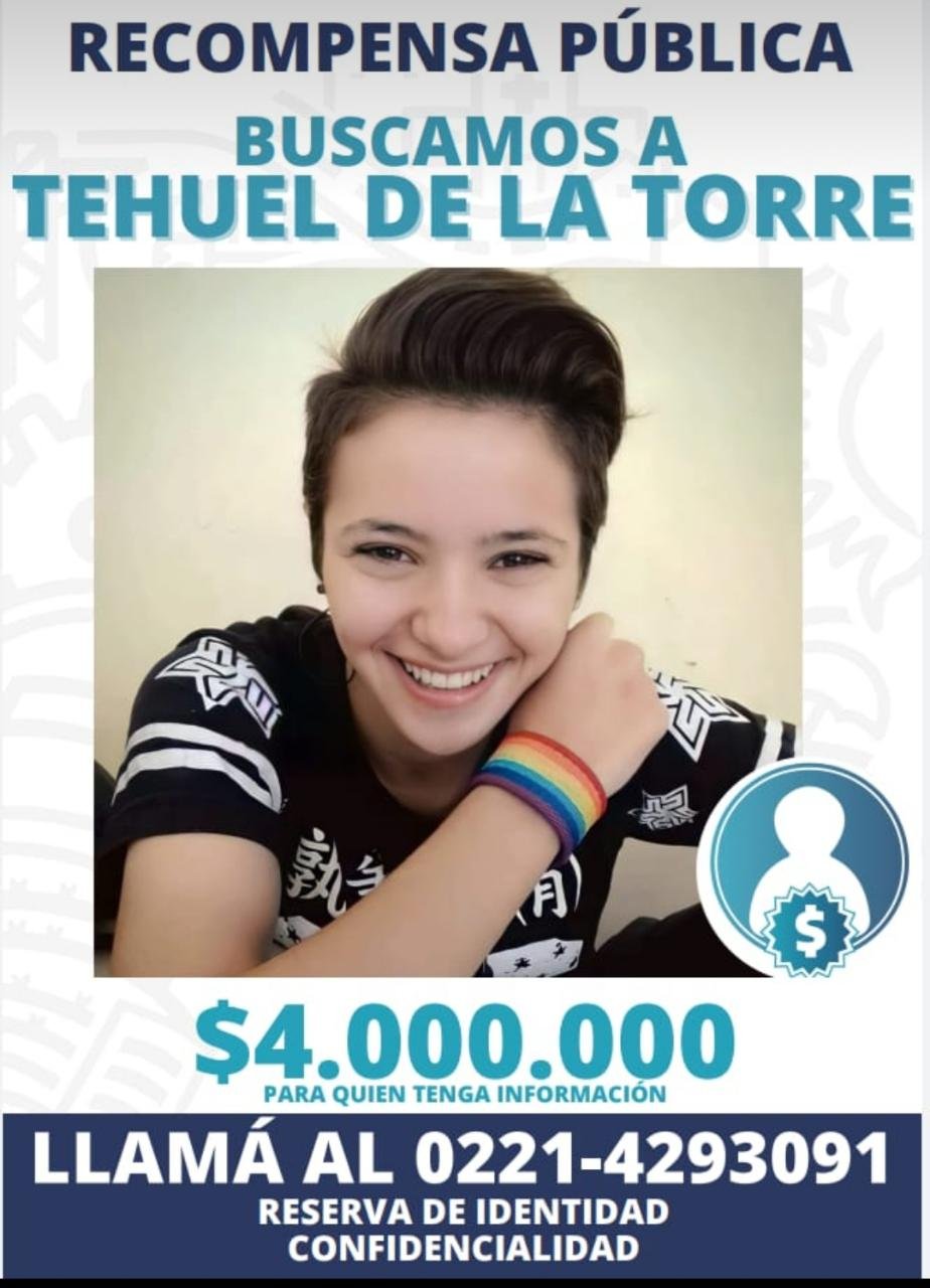 Caso Tehuel: amplían a 4 millones de pesos la recompensa para quien aporte información