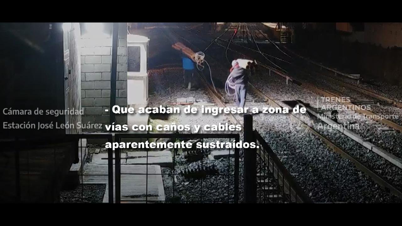 Intentaron robar caños y cables, fueron detectados por las cámaras de seguridad