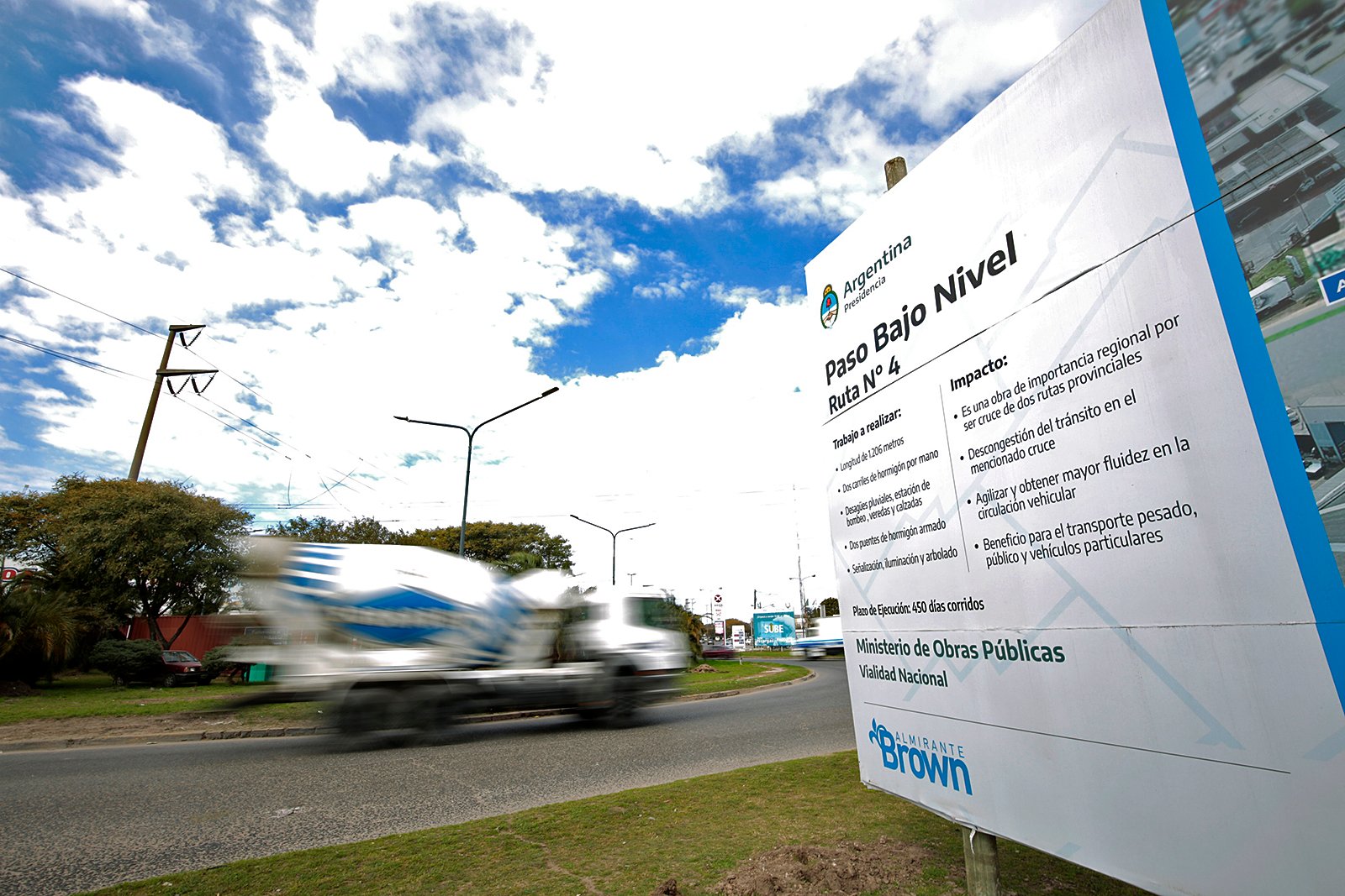 Solicitan evitar la circulación por Ruta 4 a la altura de la rotonda «Los Pinos»