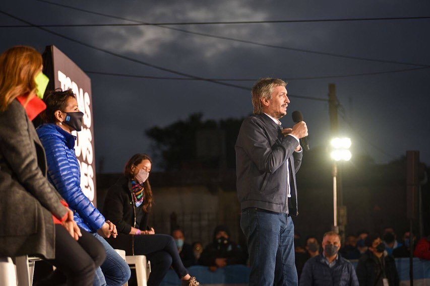 En Quilmes, Máximo Kirchner dijo que Santilli es un «Caballo de Troya» enviado a «cuidar los intereses porteños»