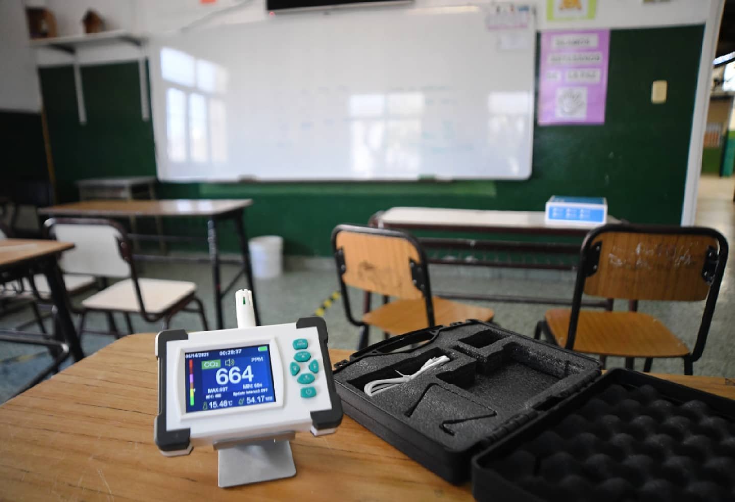 Siete de cada diez escuelas bonaerenses tomaron medidas a partir del uso de medidores de CO2