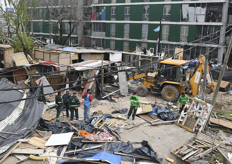 Denuncian «desproporción» en el uso de la fuerza en el desalojo de esta mañana en Retiro