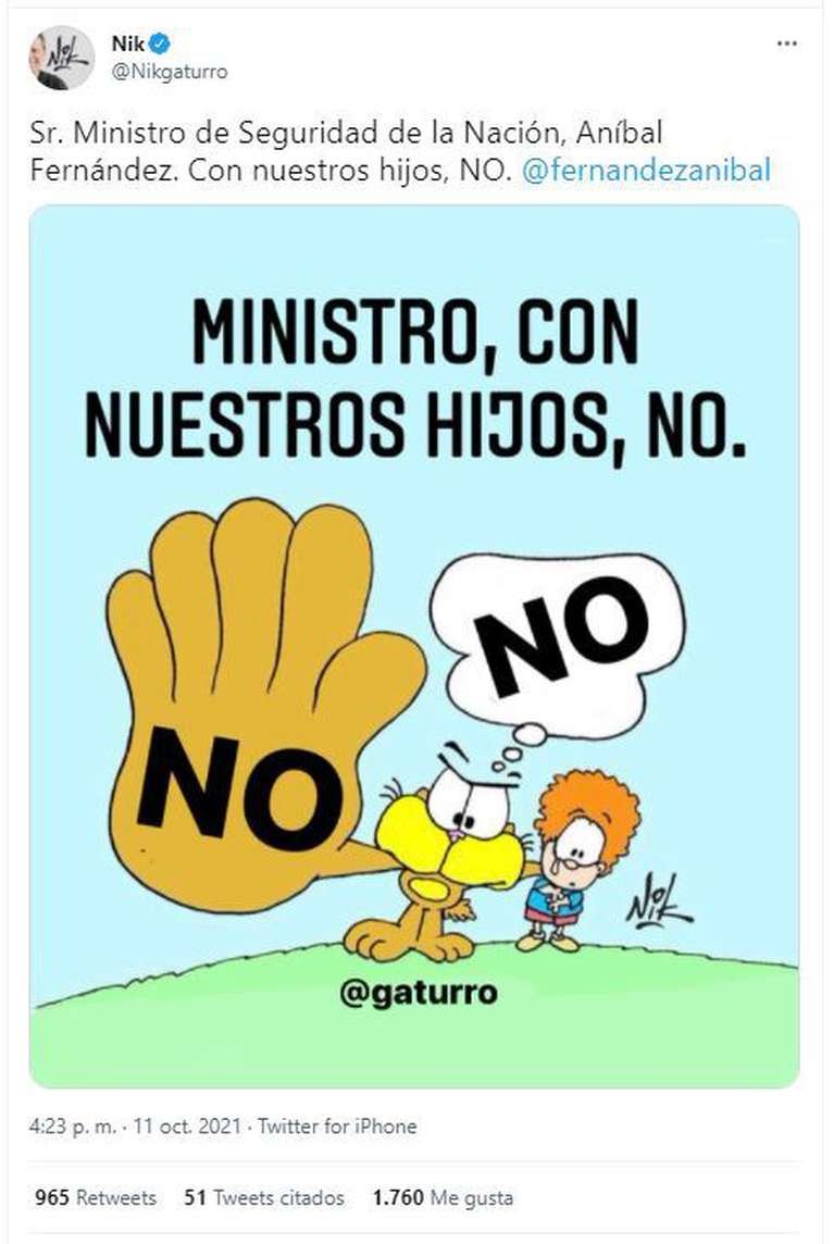 Para Aníbal Fernández, su cruce con Nik «no fue otra cosa que un debate»