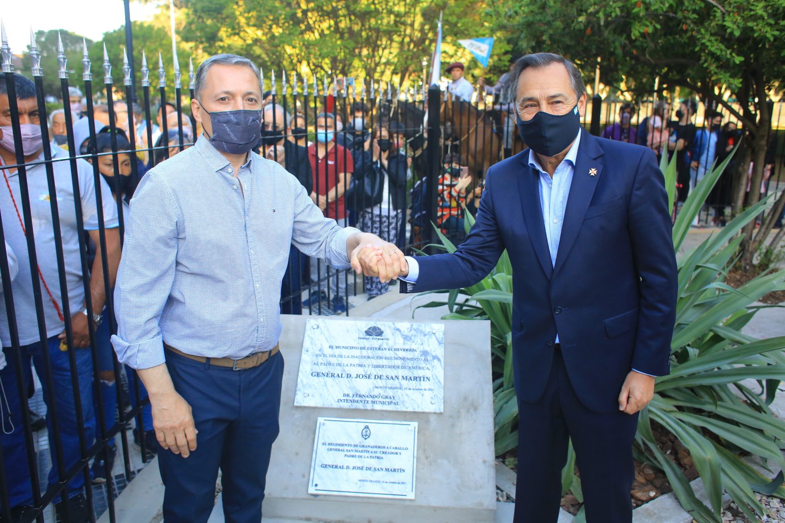 Inauguraron las obras de renovación de la Plaza San Martín de Monte Grande