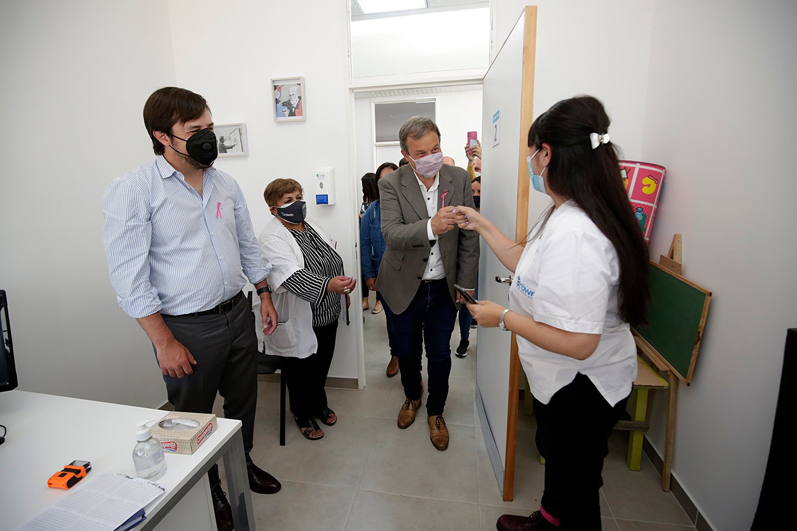 Cascallares y Kreplak recorrieron el nuevo Centro de Salud de Brown