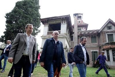 Cascallares y el Ministro de Transporte recorrieron la futura estación de trenes de la Universidad Nacional Guillermo Brown