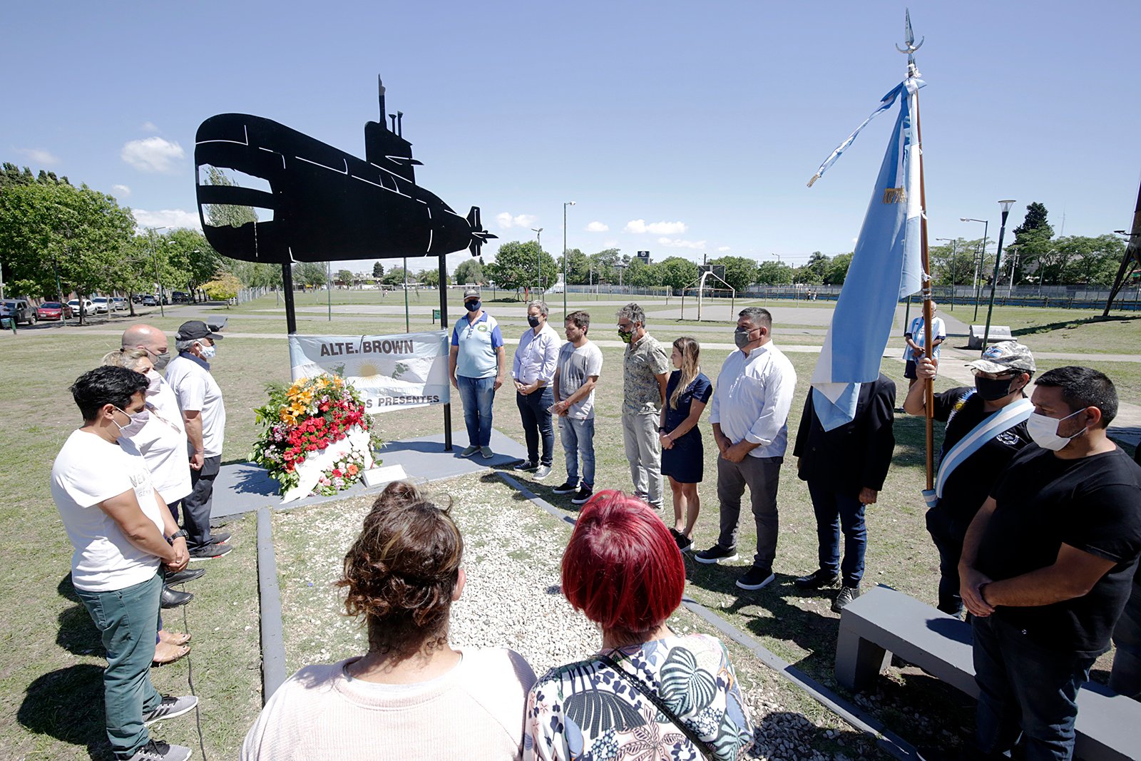 Emotivo homenaje en Rafael Calzada a los héroes del submarino «ARA San Juan»