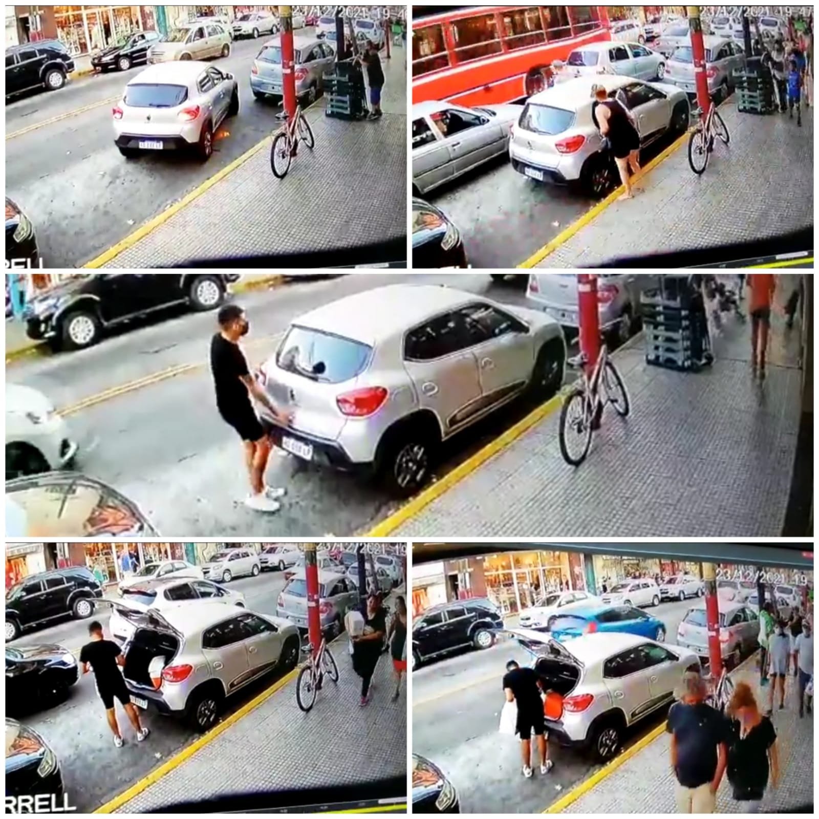 Valentín Alsina: ladrón uso inhibidor de alarma para robar de un vehículo las compras navideñas a una familia