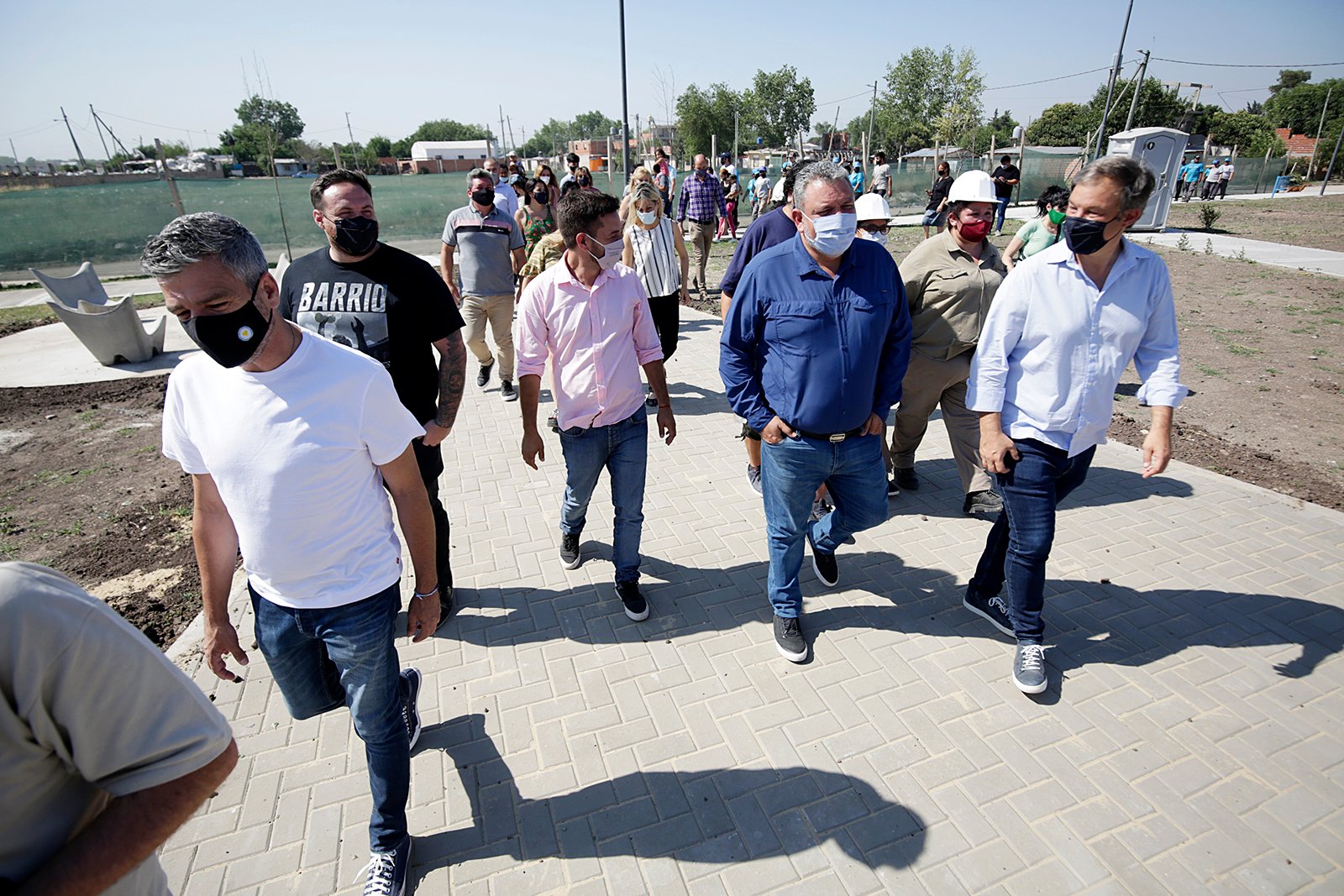 Glew: Cascallares, Fabiani y Zabaleta inauguraron la plaza «Elizabeth Ayala»