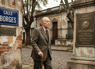 Borges: a 42 años del Premio Cervantes, recordamos su paso por Turdera