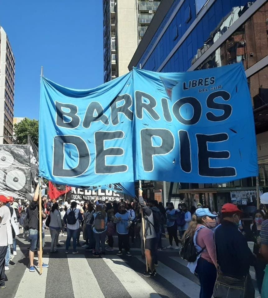«Frente a los incumplimientos del ministro Zabaleta», Barrios de Pie – Libres del Sur moviliza mañana junto a la Unidad Piquetera