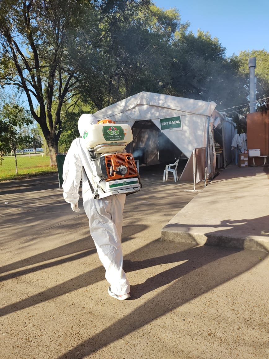 Nuevos operativos de desinfección en Esteban Echeverría