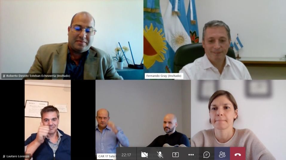 El intendente Fernando Gray se reunió con el representante del BID en Argentina