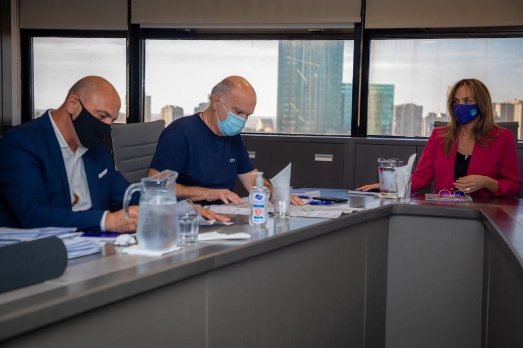 Grindetti y Galmarini analizaron el avance de las obras de AySA en Lanús