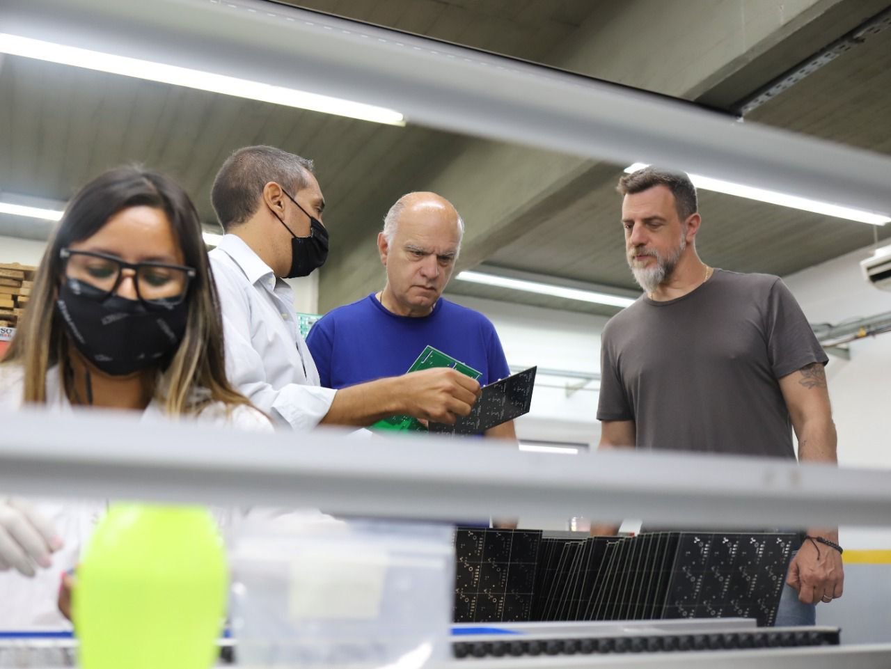 Grindetti y Kravetz visitaron dos importantes empresas empresas que generan empleo local