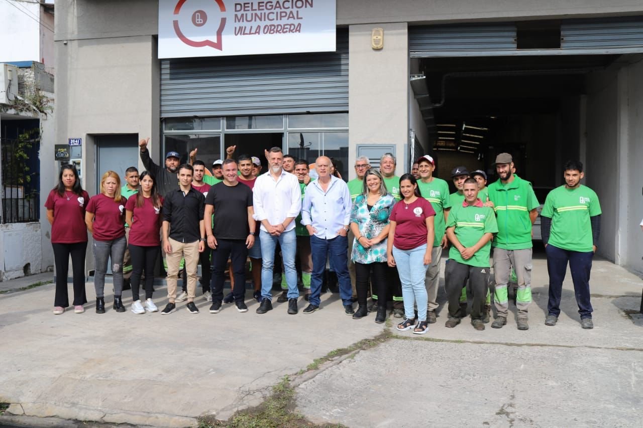 Néstor Grindetti y Diego Kravetz inauguraron la delegación Villa Obrera