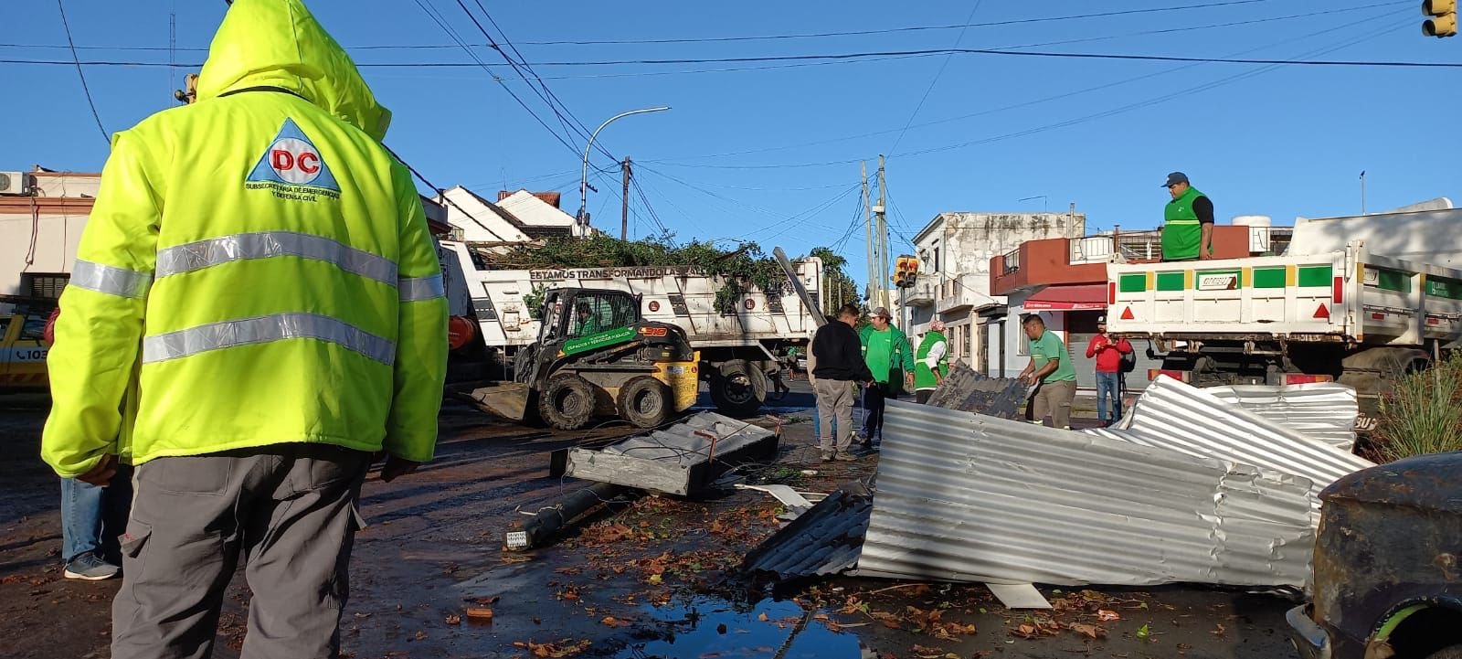 Continúan las tareas de Defensa Civil por el temporal