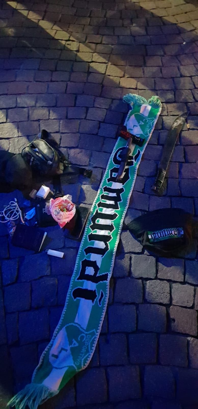 Ocho hinchas del Deportivo Cali detenidos con machetes y navajas