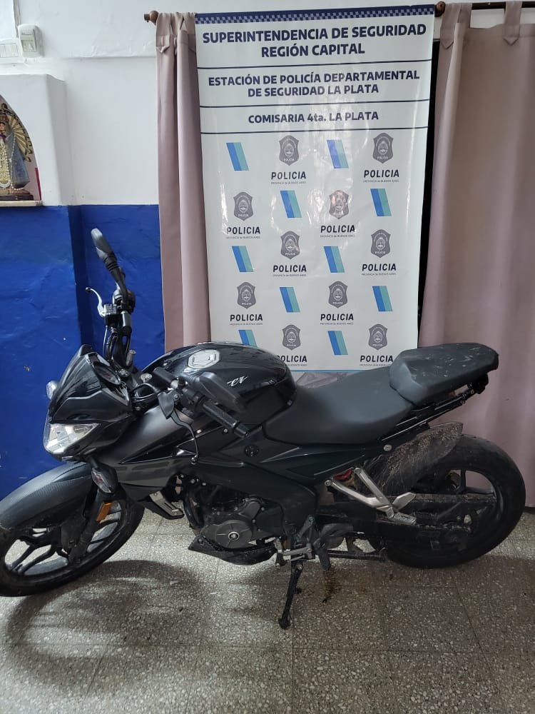 La Plata: cayó uno de los motochorros que le robó a una censista