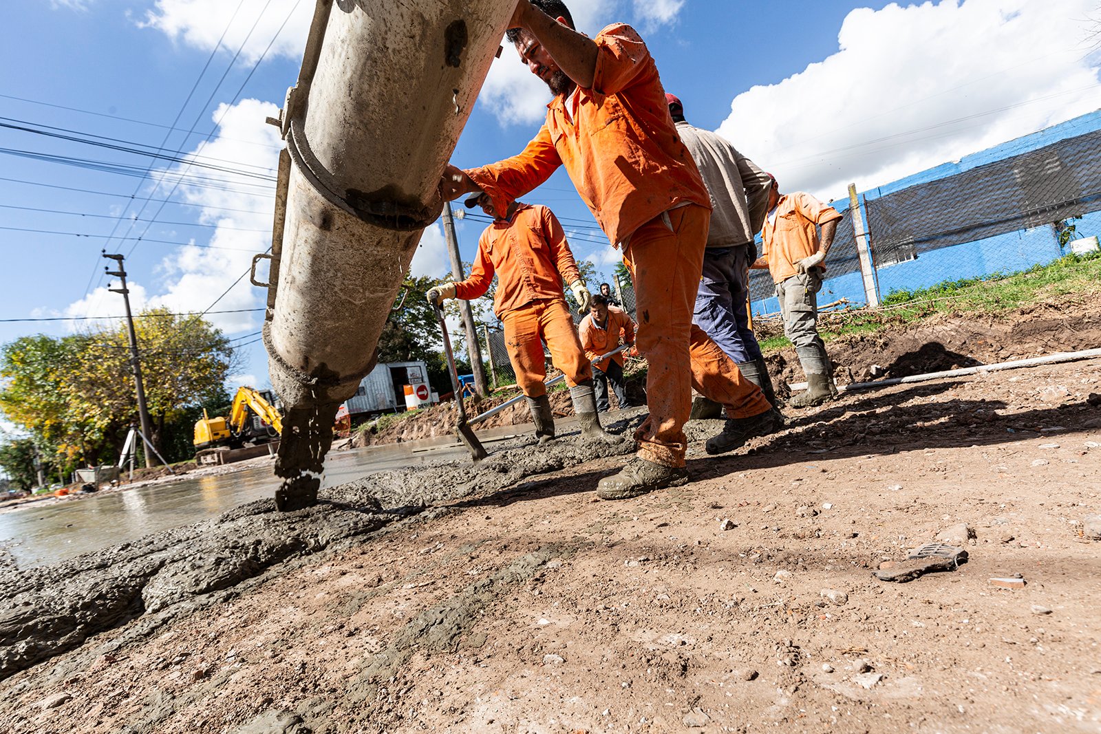 El Municipio de Brown avanza con tres imponentes obras troncales de pavimentación