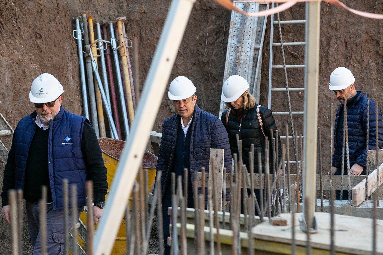Más cloacas: Cascallares visitó las obras de la nueva estación de bombeo en Burzaco