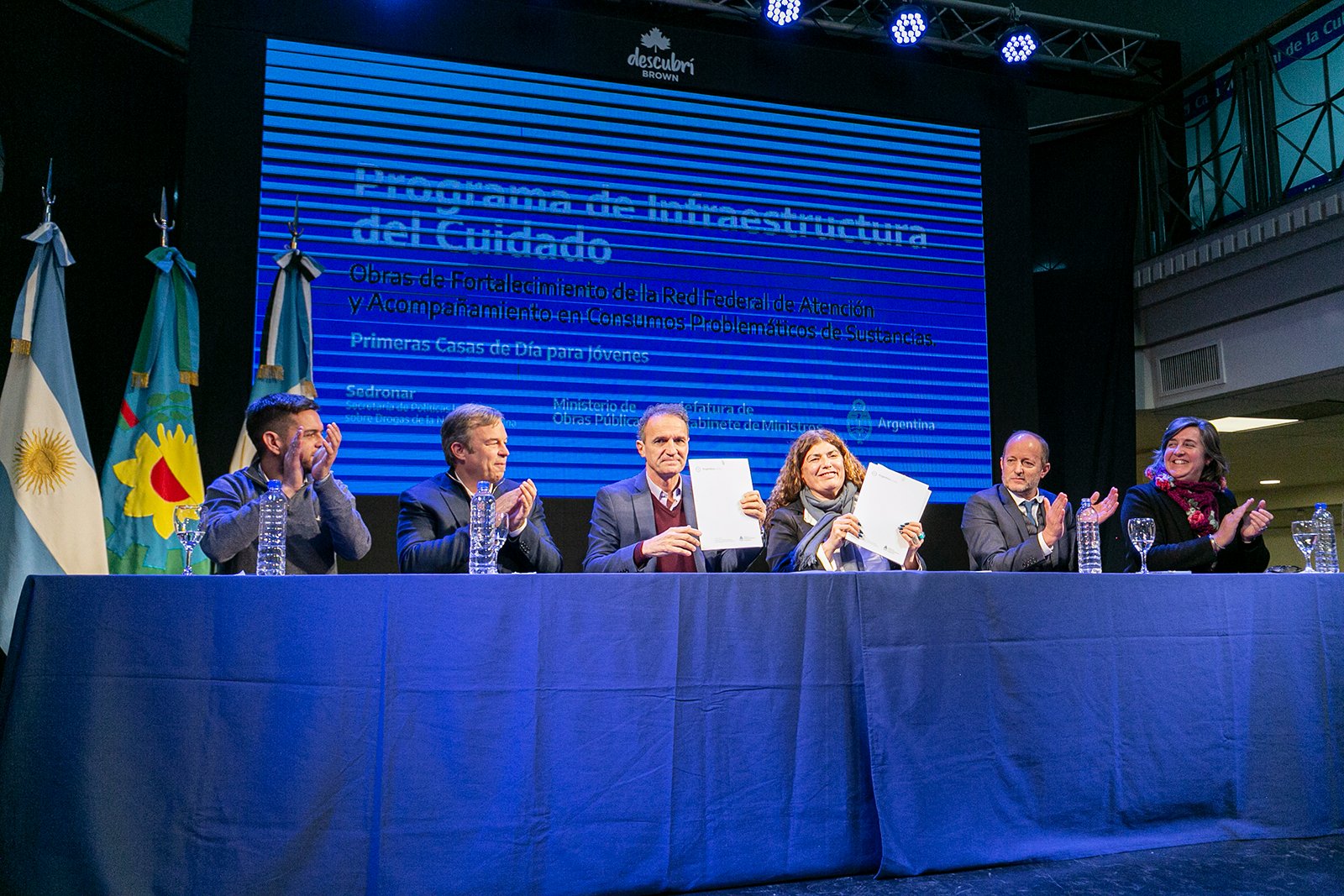 Katopodis, Cascallares, Insaurralde y Fabiani anunciaron con la Sedronar la construcción de «Casas de Día» para jóvenes con adicciones