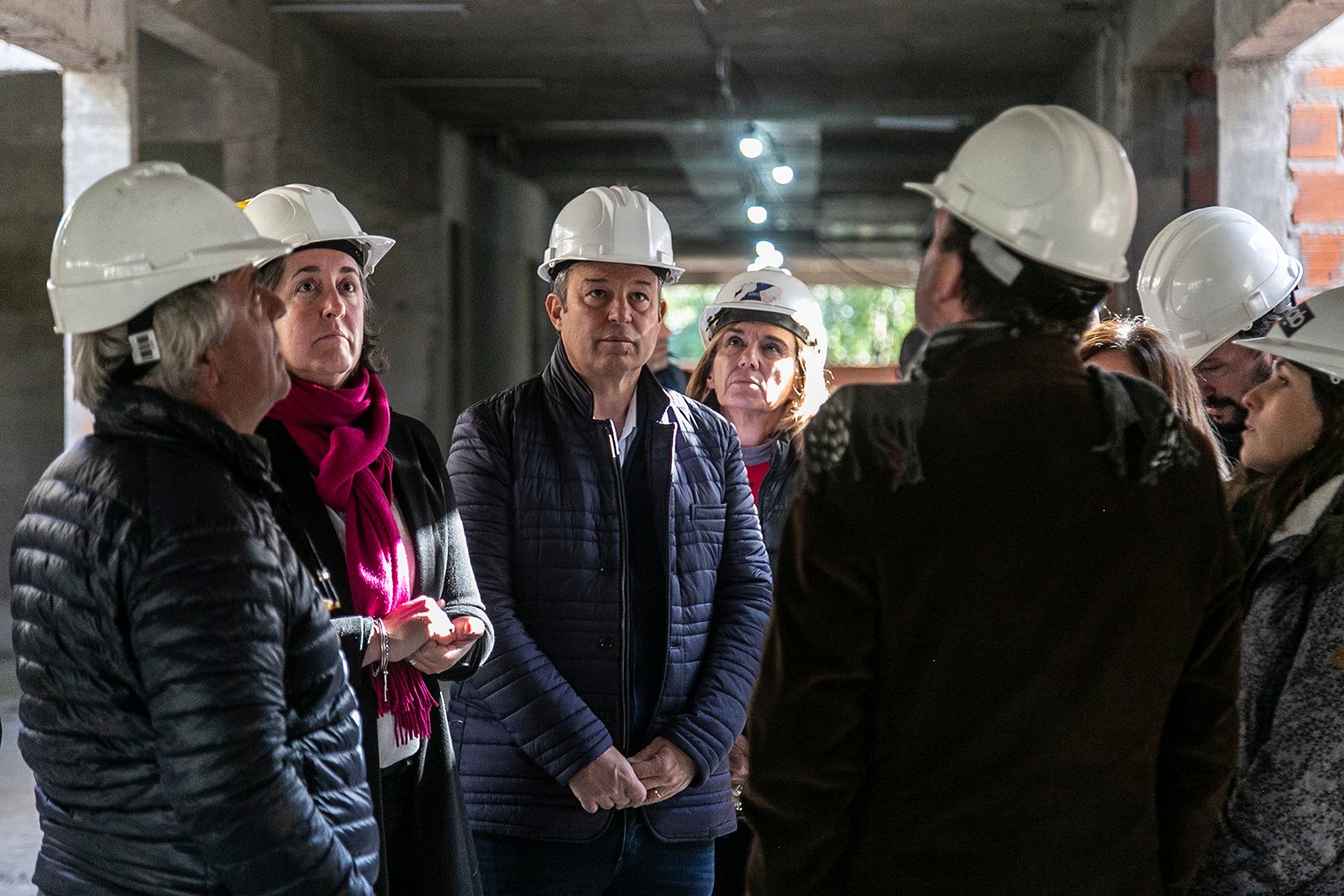 Cascallares y Fabiani recorrieron los avances en el primer edificio de aulas de la Universidad Nacional Guillermo Brown