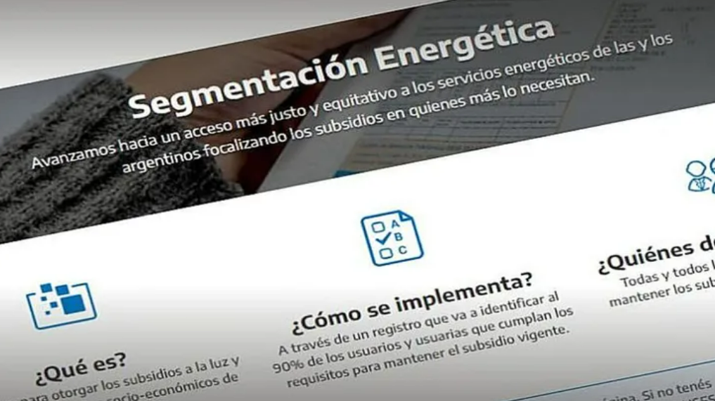 «El que no se anote en esta etapa perderá su subsidio al consumo de gas y luz»