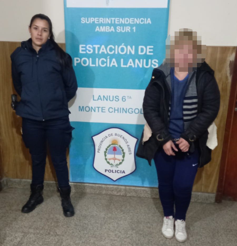 Lanús: una mujer escondió droga en sus genitales para encubrir a su hermano