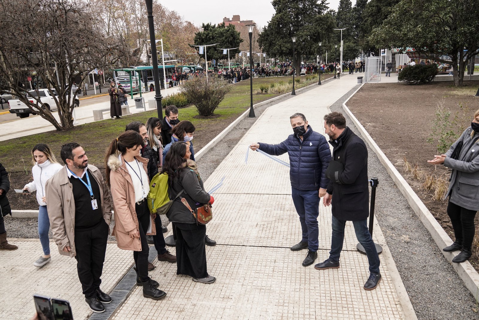 Monte Grande: Fernando Gray en la inauguración de la puesta en valor de la Plaza Aráoz Alfaro