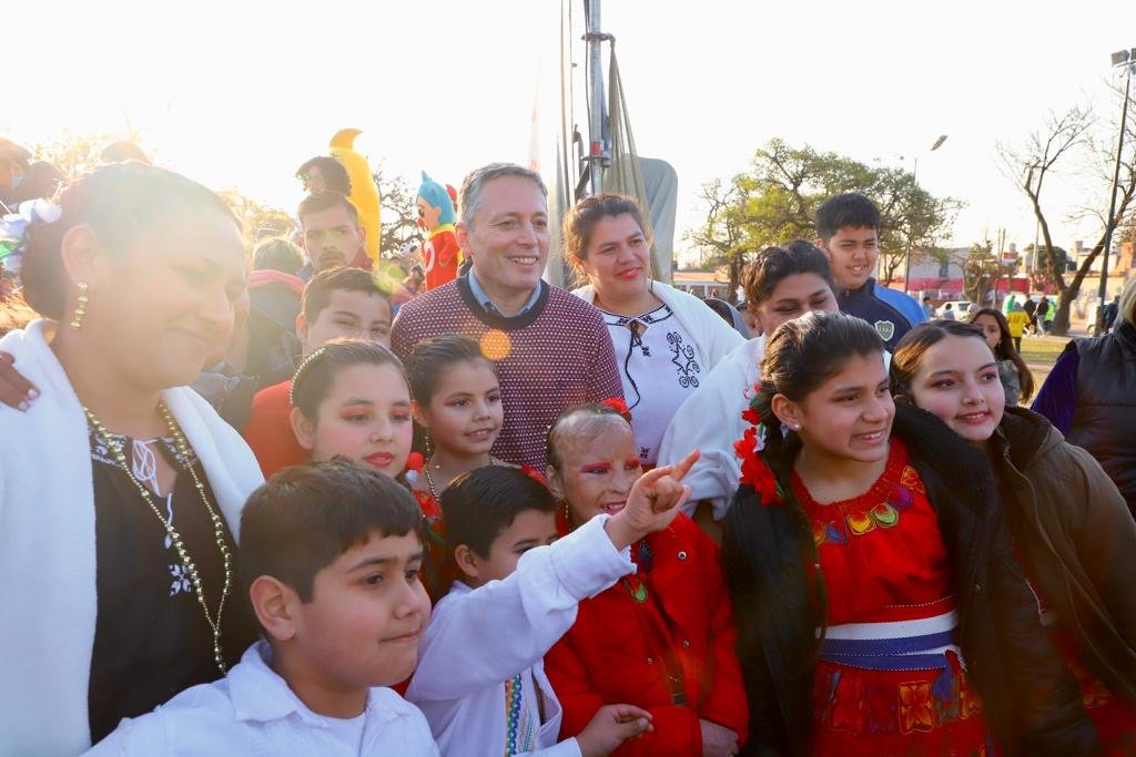 Gray participó, junto con familias de Echeverría, del Mes de las Infancias