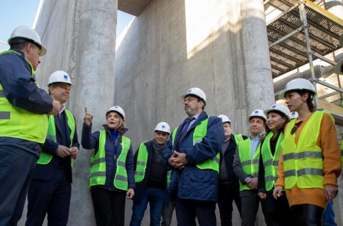 Malena Galmarini recorrió la mega obra de Sistema Agua Sur junto al presidente de la CAF e intendentes 3