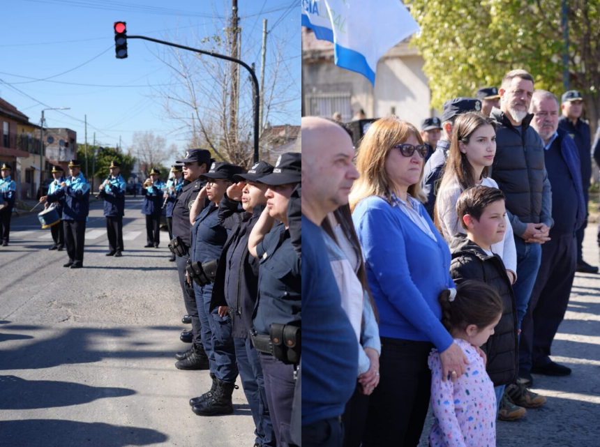 Lanús: emotivo homenaje a la oficial Julia Valles