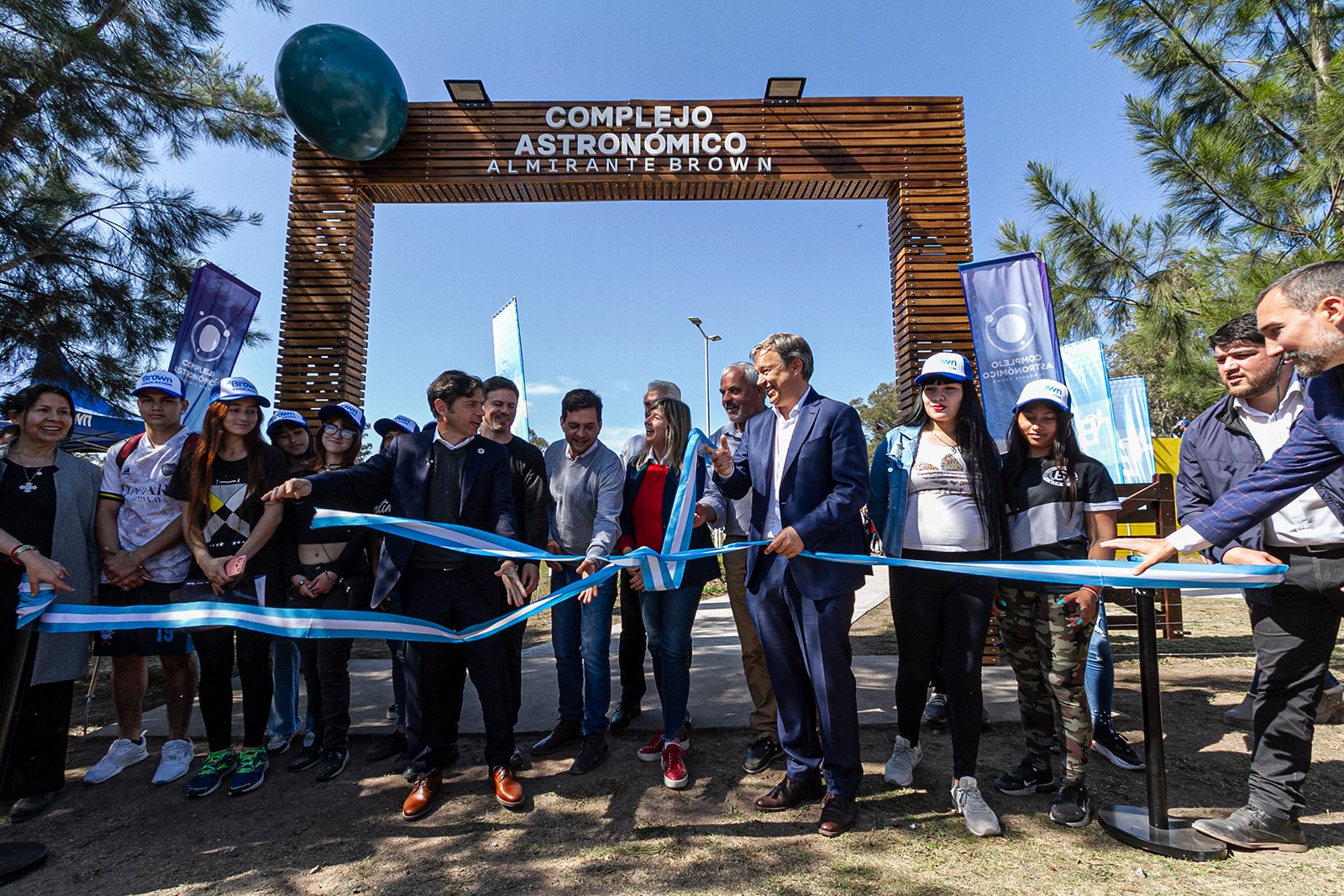 Kicillof, Cascallares y Fabiani inauguraron el Parque Astronómico de Brown