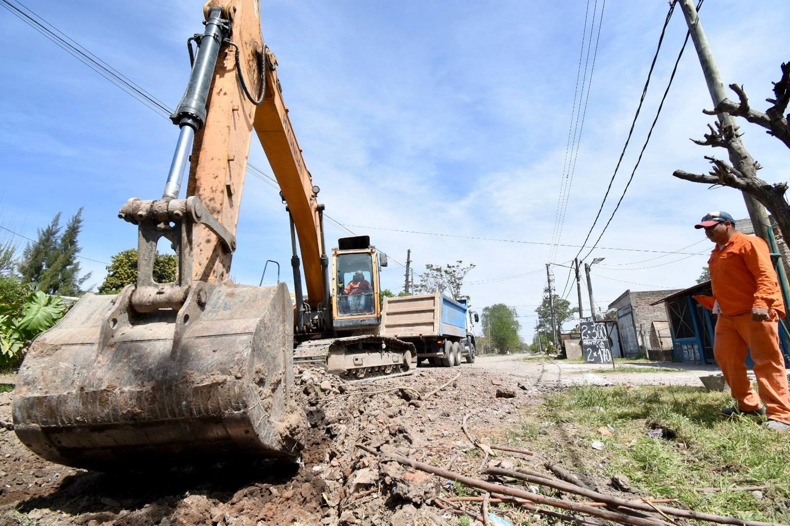 El Municipio de Brown avanza con otra obra de pavimentación histórica para Glew