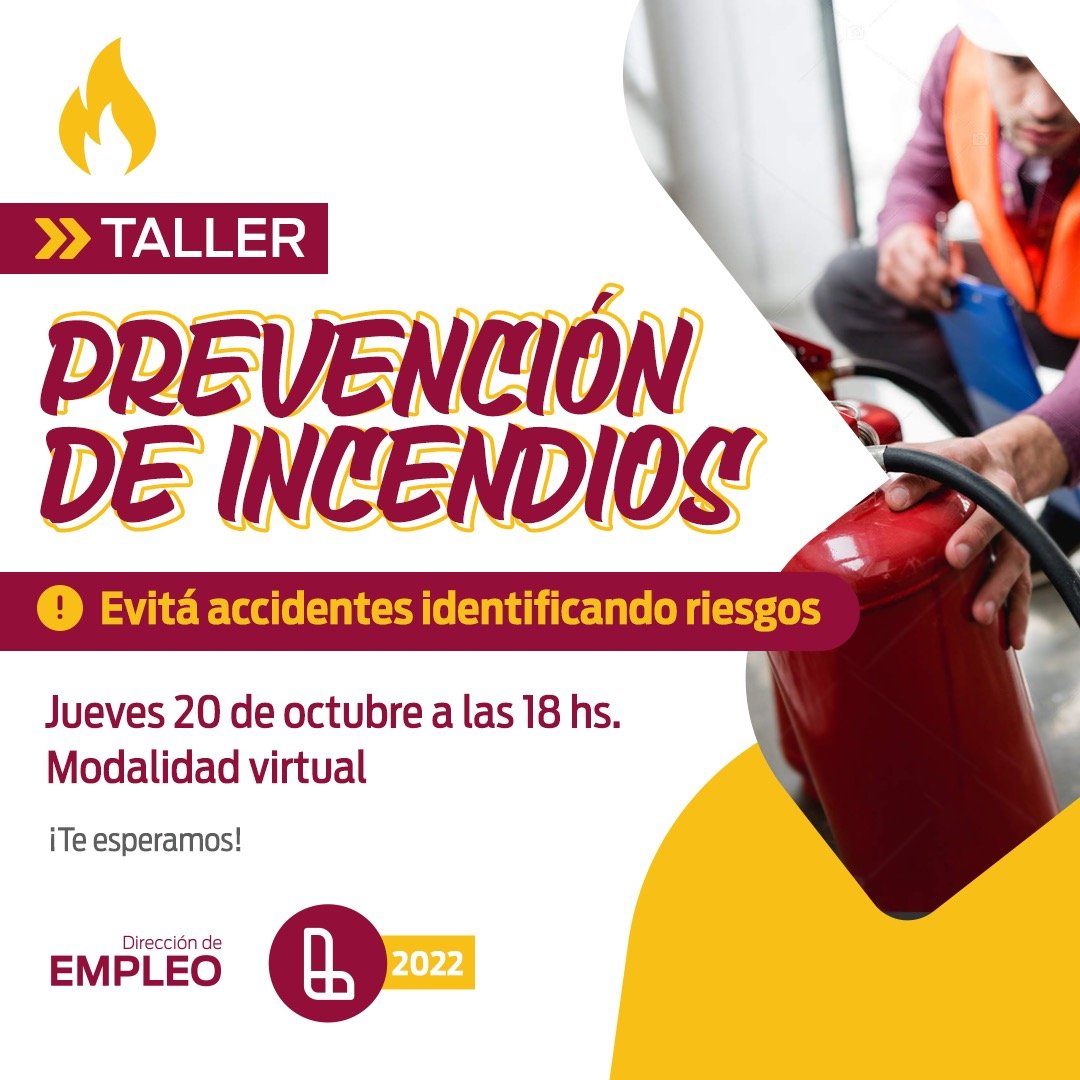 El Municipio de Lanús brindará un taller virtual sobre prevención de incendios