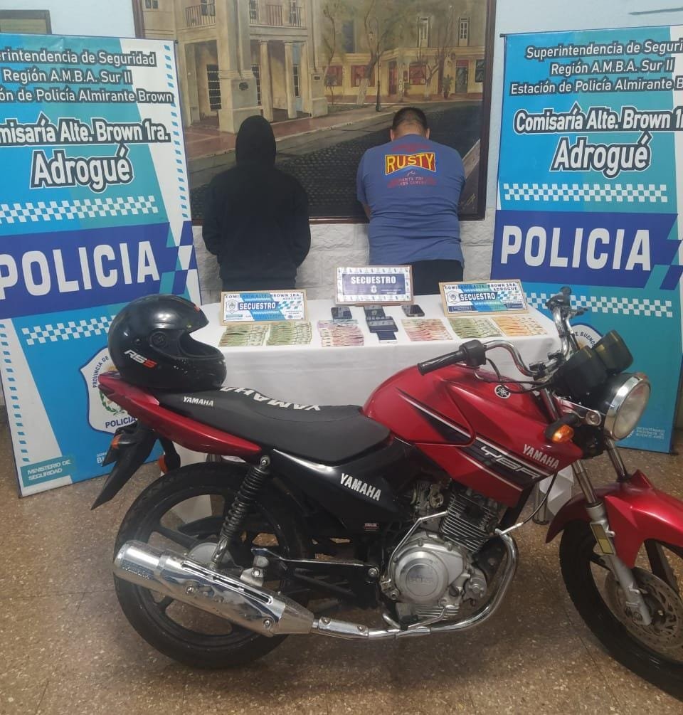 Adrogué: luego e una persecución, dan con motochorros que asolaban José Mármol