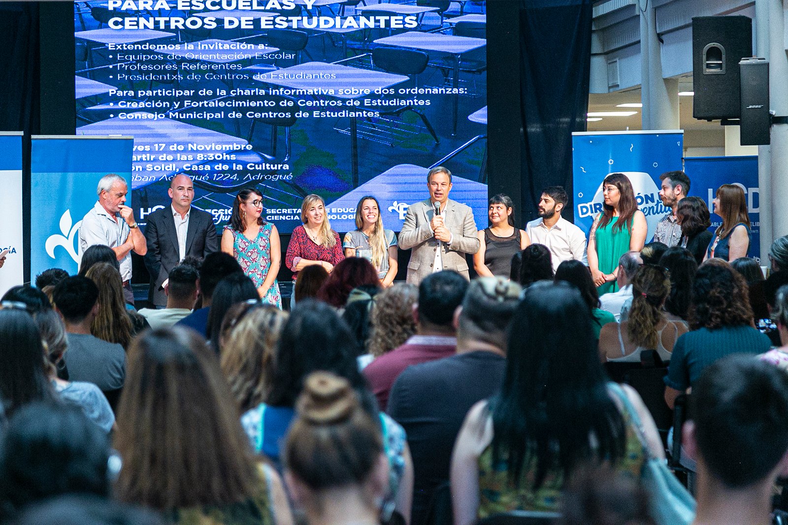 Junto a estudiantes, Cascallares lanzó el programa de fortalecimiento democrático en escuelas secundarias